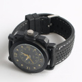 multi-function men watch wholesale cheap price black silicone watch strap